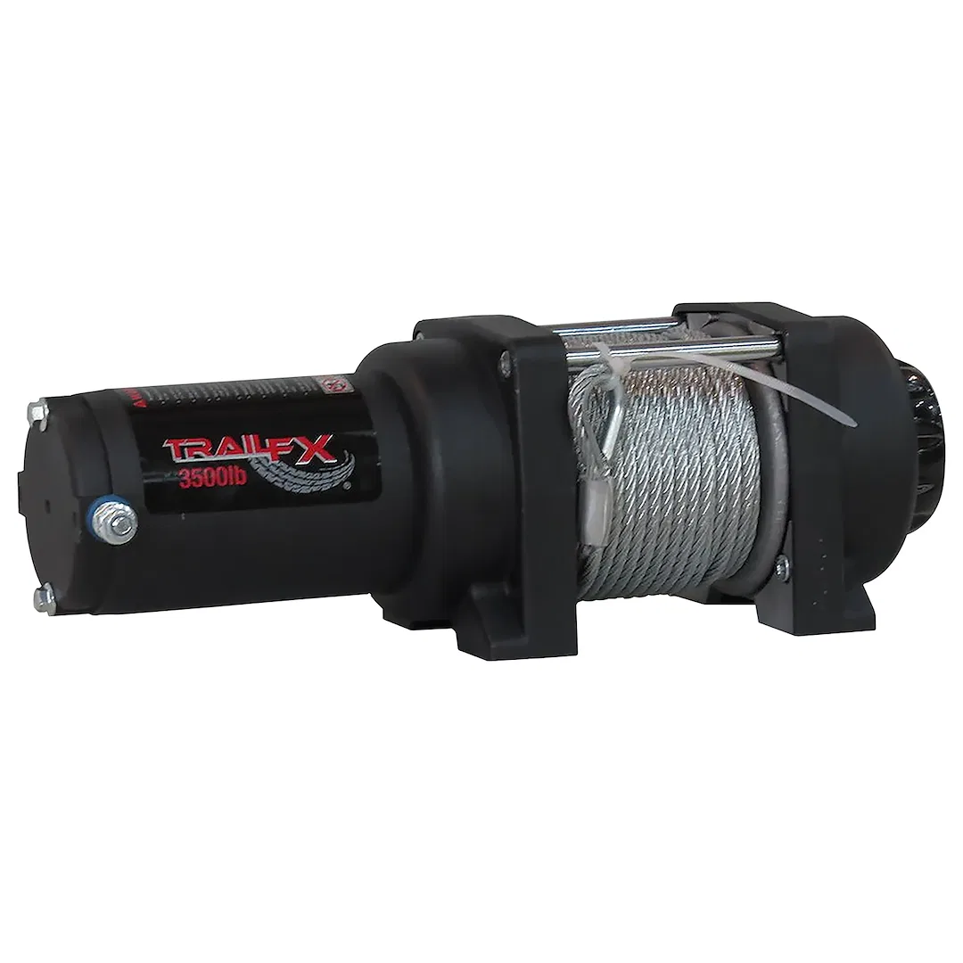 W35B – TRAILFX Winch, ATV/UTV Mounted Recovery Winch 250 Amp Electric 3500 Pound Line Pull Capacity 3/16 Inch Diamete...